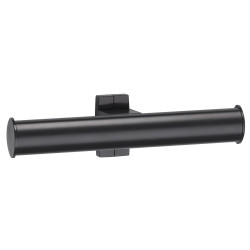 Distributeur papier WC double 265x70x67,5 mm, tube alu époxy anthracite Ø38x25mm
