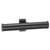 Distributeur papier WC double 265x70x67,5 mm, tube alu époxy anthracite Ø38x25mm
