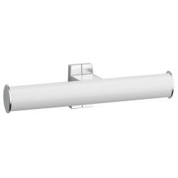 Distributeur papier WC double 265x70x67,5 mm, alu. époxy blanc-chromé Ø 38x25 mm