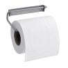 Distributeur papier WC rouleau 125 x 64 mm, fil inox poli brillant Ø 5 mm