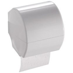 Distributeur papier WC 143x143x143 mm, avec couvercle, résine thermodurcie blanc