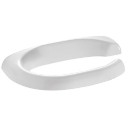 Distributeur papier WC 200x110x30 mm, sans couvercle, résine thermodurcie blanc