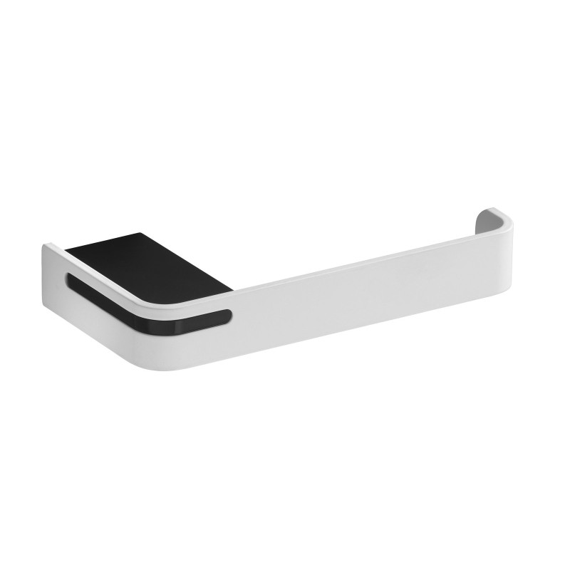 Distributeur papier WC rouleau 165 mm, alu Plié thermolaqué blanc mat