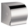Distributeur papier WC rouleau avec couvercle, 124 x 128 x 125 mm, inox poli