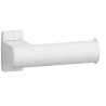 Distributeur papier WC simple 155x70x67,5 mm, tube alu. époxy blanc Ø 38x25 mm