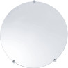 Miroir rond Ø 500 mm, épaisseur 4 mm, colisage par 5 pièces
