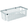 Panier de douche mural droit, inox poli brillant