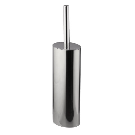 Porte-balayette 100 x 78 x 385 mm, inox brillant et tube inox forme elliptique