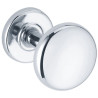 Porte-peignoir 1 tête 50 x 70 mm, tête Ø 50 mm, acier inox 304 poli