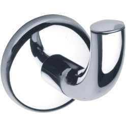Porte-peignoir 1 tête LOFT, profondeur 98 mm, tube laiton chromé Ø 16 mm