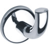 Porte-peignoir 1 tête LOFT, profondeur 98 mm, tube laiton chromé Ø 16 mm