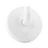 Porte-peignoir 1 tête 38 x 53 mm nylon blanc