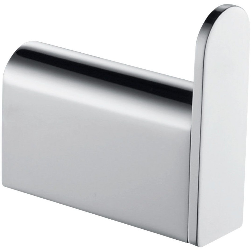 Porte-peignoir 1 tête PURE, profondeur 63 mm, laiton chromé