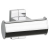 Porte-peignoir 2 têtes 105 x 70 x 67,5 mm, tube alu. anodisé Ø 38x25 mm