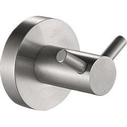 Porte-peignoir 2 têtes 43x43x45 mm, inox brossé