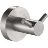 Porte-peignoir 2 têtes 43x43x45 mm, inox brossé