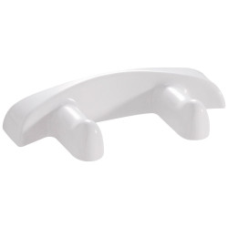 Porte-peignoirs 2 têtes 160 x 70 x 30 mm, résine thermodurcie blanc
