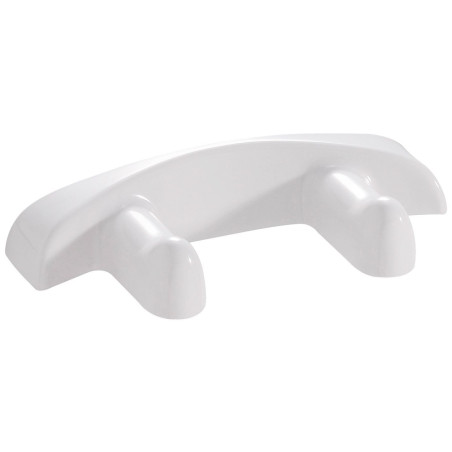 Porte-peignoirs 2 têtes 160 x 70 x 30 mm, résine thermodurcie blanc