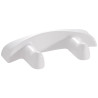 Porte-peignoirs 2 têtes 160 x 70 x 30 mm, résine thermodurcie blanc