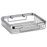 Porte-savon fil droit mural 160x 130x36,5mm, laiton chromé