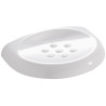 Porte-savon mural 160 x 120 x 30 mm, résine thermodurcie blanc