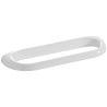 Porte-serviettes 1 barre fixe 600 x 100 x 30 mm, résine thermodurcie blanc