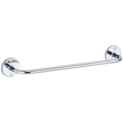 Porte-serviettes 1 barre fixe 473 mm, tube acier chromé Ø 12 mm