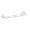 Porte-serviettes 2 barres fixes 473 mm, tube acier époxy blanc Ø 12 mm