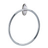 Porte-serviettes anneau Ø 190 mm, tbe acier chromé Ø 12 mm