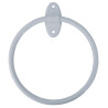 Porte-serviettes anneau Ø 190 mm, tube acier époxy blanc Ø 12 mm