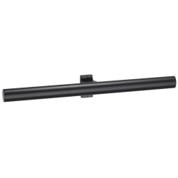 Porte-serviettes double 535 x 70 x 67,5 mm, tube alu. époxy anthracite Ø38x25 mm