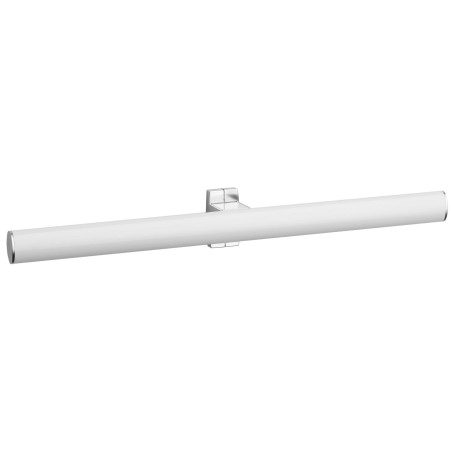 Porte-serviettes double 535x70x67,5mm, tube alu. époxy blanc-chromé mat Ø38x25mm
