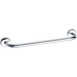 Porte-serviettes LOFT 450 mm, 1 barre fixe 400 mm, tube laiton chromé Ø 16 mm