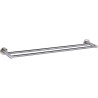 Porte-serviettes STYLE 643 mm, 2 barres fixes 600 mm, inox brossé