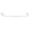 Porte-serviettes 590 mm, 1 barre fixe 525 mm, tube acier époxy blanc Ø 25 mm