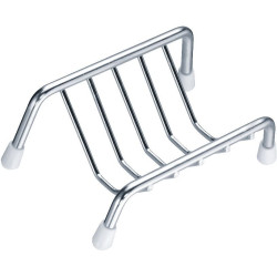 Porte-savon sur pieds 100 x 60 x 40 mm, fil Ø 2,5 mm, pied Ø 5 mm, inox 304