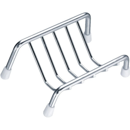 Porte-savon sur pieds 100 x 60 x 40 mm, fil Ø 2,5 mm, pied Ø 5 mm, inox 304