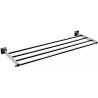 Rack porte-serviettes CUBIC L602 x P222 x H38 mm, en laiton chromé