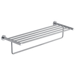 Rack porte-serviettes STYLE 583 x 230 x 140 mm, tube inox brossé