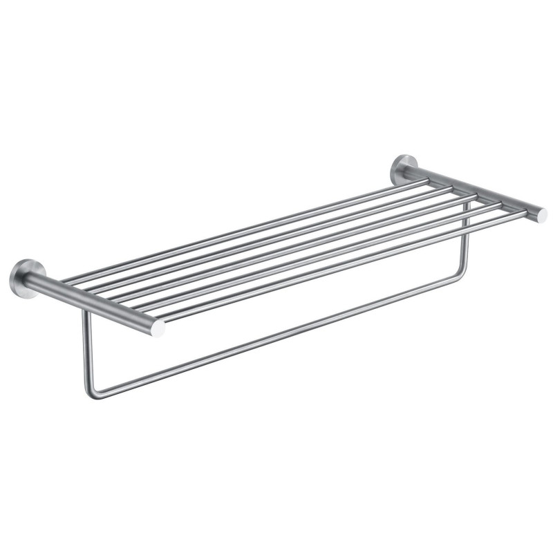 Rack porte-serviettes STYLE 583 x 230 x 140 mm, tube inox brossé