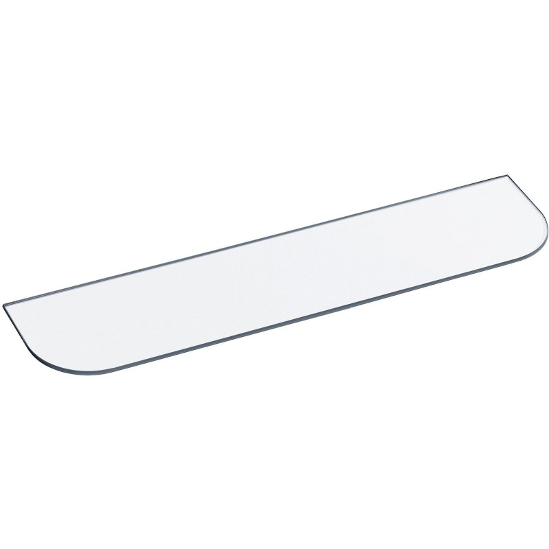 Rayon verre sécurit pour tablette 501x118 mm, épaisseur 5 mm, 2 angles arrondis