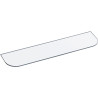 Rayon verre sécurit pour tablette 501x118 mm, épaisseur 5 mm, 2 angles arrondis