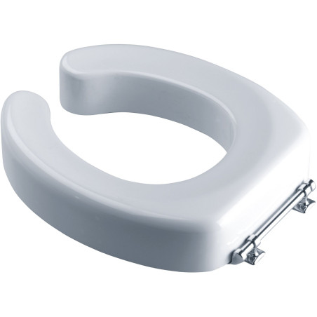 Réhausse pour cuvette wc, polyester blanc 90 mm, "Anti-contact", adaptable