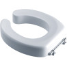 Réhausse pour cuvette wc, polyester blanc 90 mm, "Anti-contact", adaptable