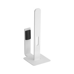 Réserve papier WC 2 rouleaux 203 mm, alu Plié thermolaqué blanc mat