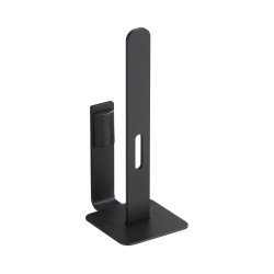 Réserve papier WC 2 rouleaux 203 mm, alu Plié thermolaqué noir mat