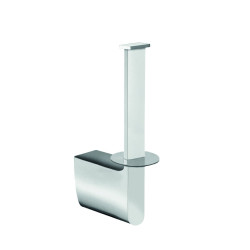 Réserve papier WC 1 rouleau, 53x172x95 mm, laiton chromé