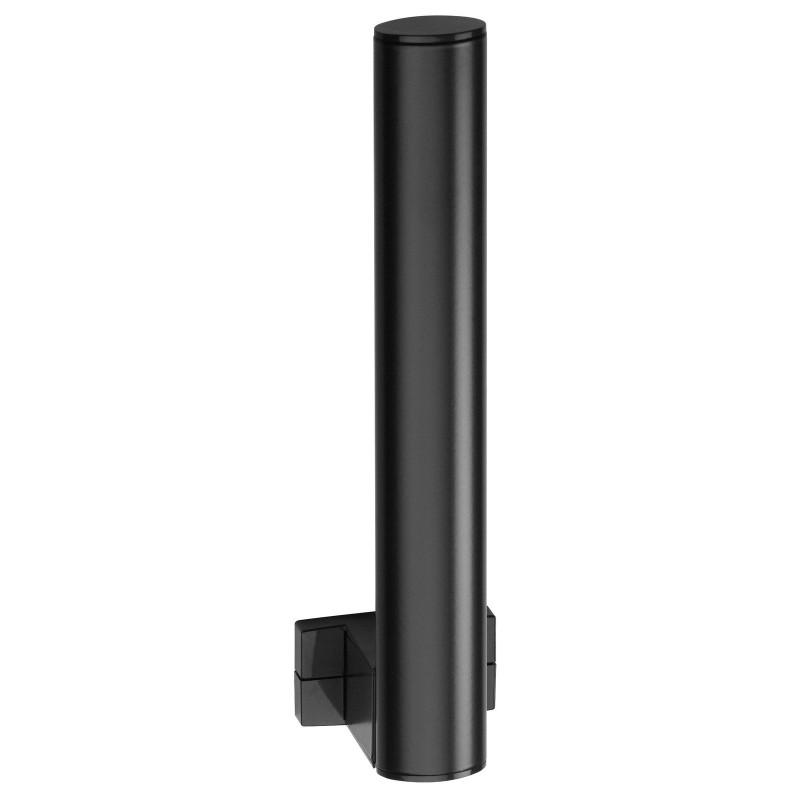 Réserve papier WC 2 rlx 265x70x67,5 mm, tube alu. époxy anthracite Ø 38x25 mm