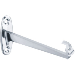 Support tablette lavabo pour tablette largeur 120 mm maxi, zamak chromé, vis