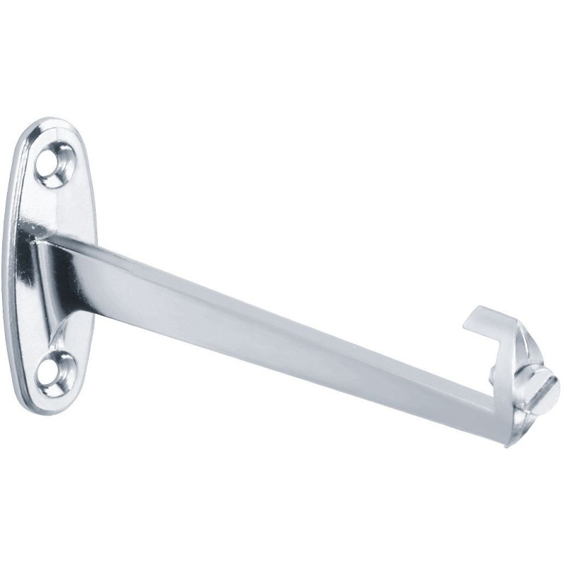 Support tablette lavabo pour tablette largeur 120 mm maxi, zamak chromé, vis